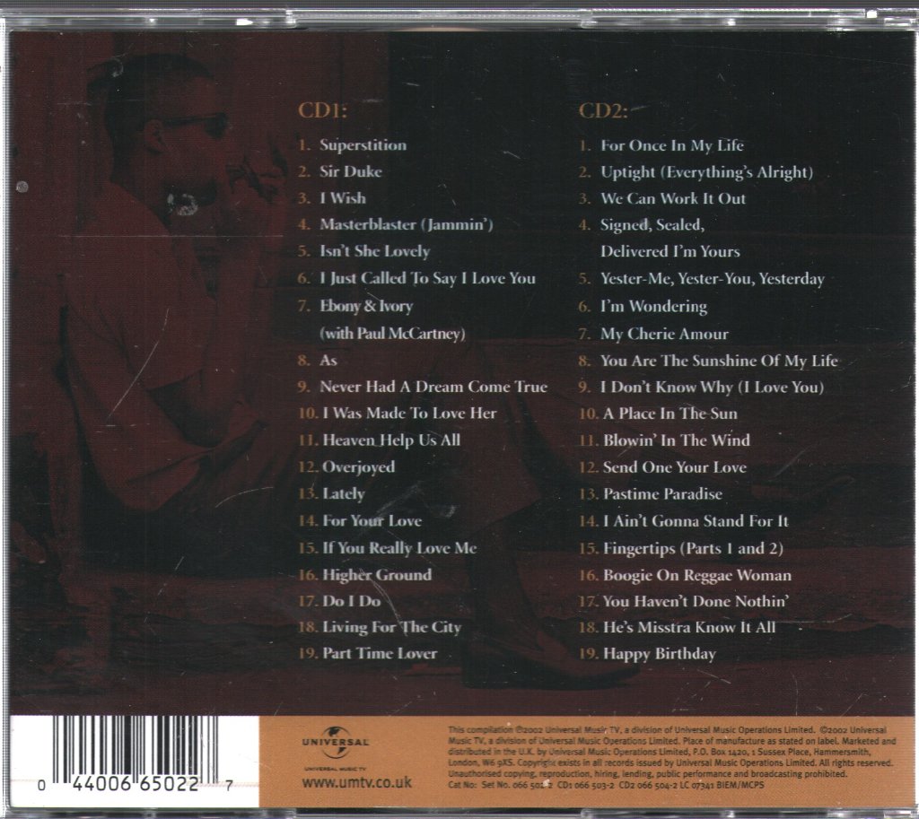 Stevie Wonder - Definitive Collection - Double Cd