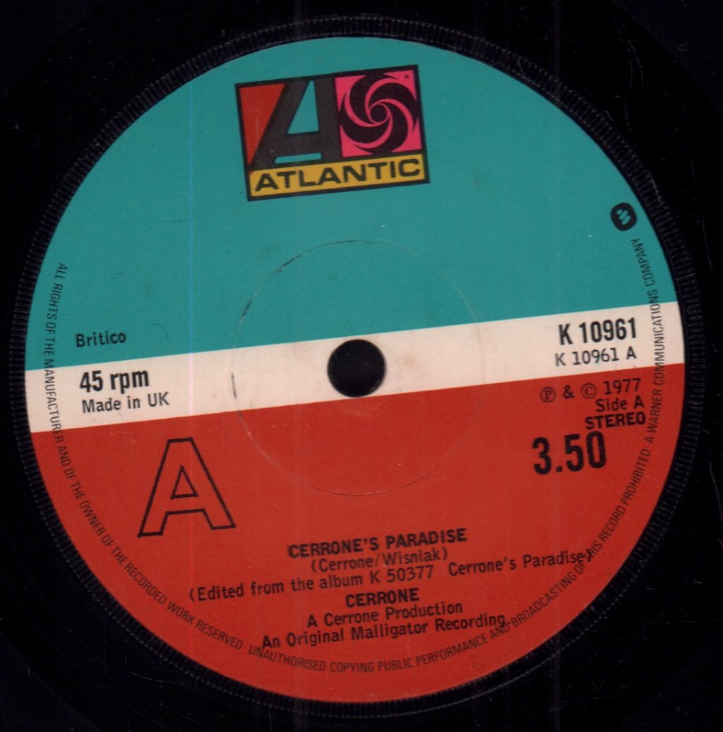 Cerrone - Cerrone's Paradise - 7 Inch