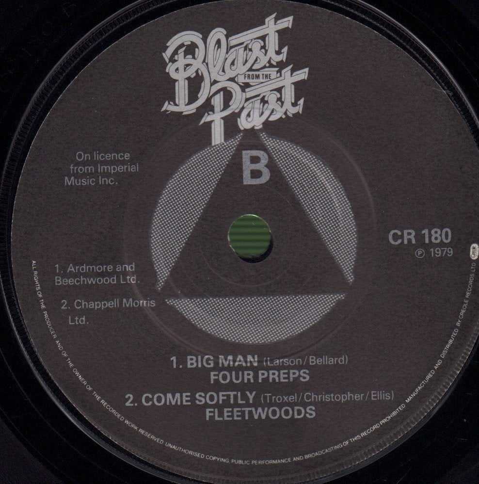 Crew Cuts / Four Preps / Fleetwoods - Sh Boom / Big Man / Come Softly - 7 Inch