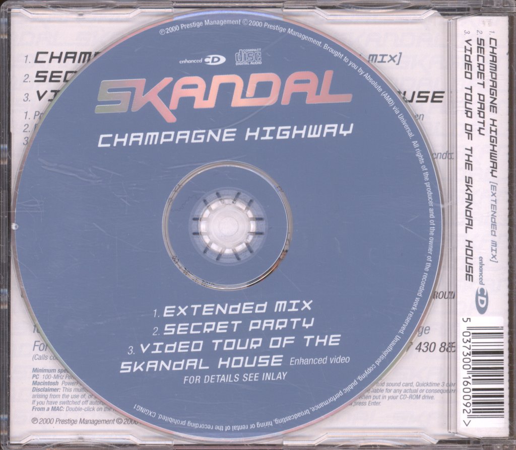 Skandal (pop) - Champagne Highway - Cd