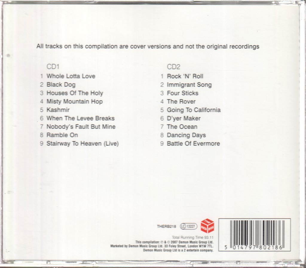 Various Artists - A Tribute To Led Zeppelin – The Essential Collection - Double Cd