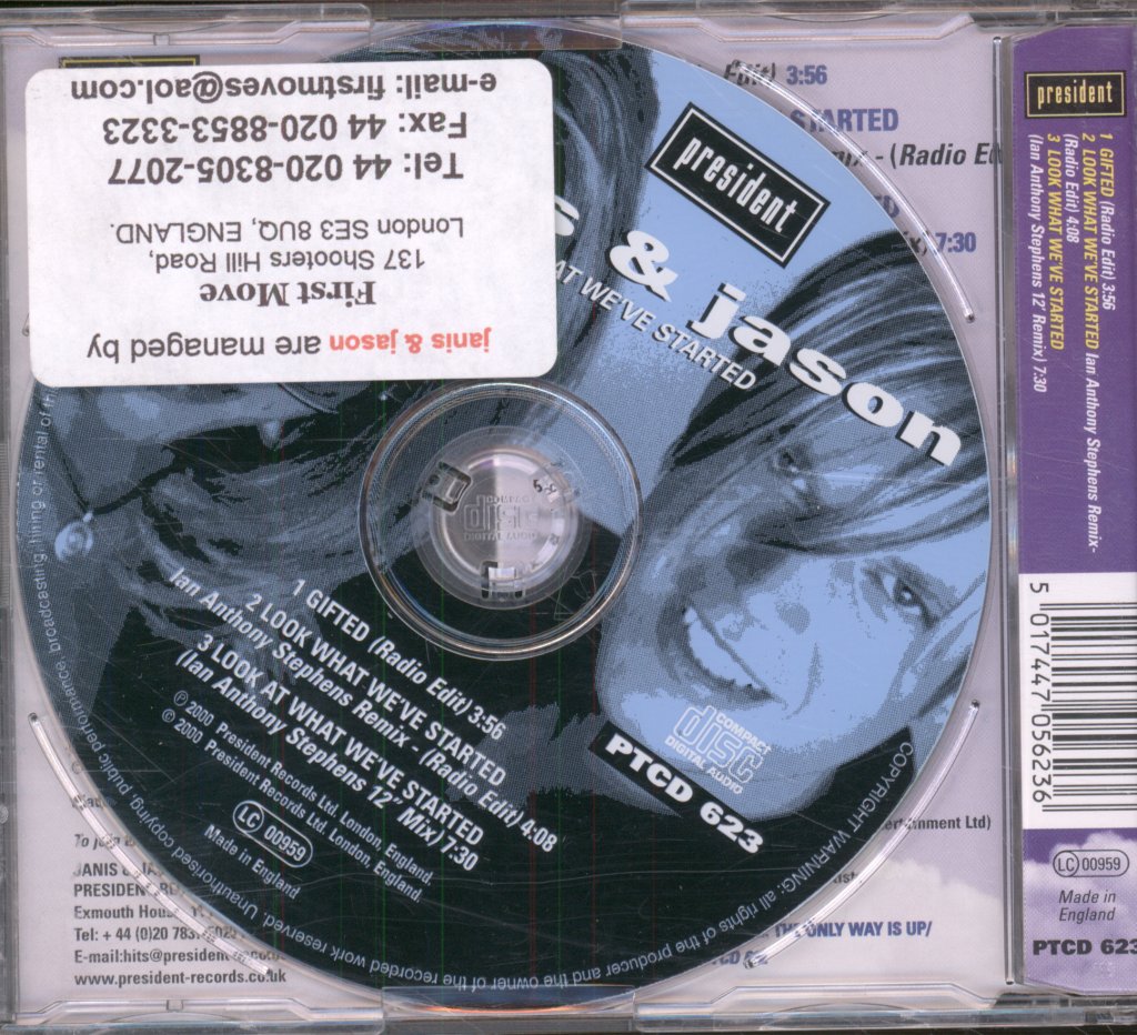 Janis And Jason - Gifted/Look What We've Started - Cd