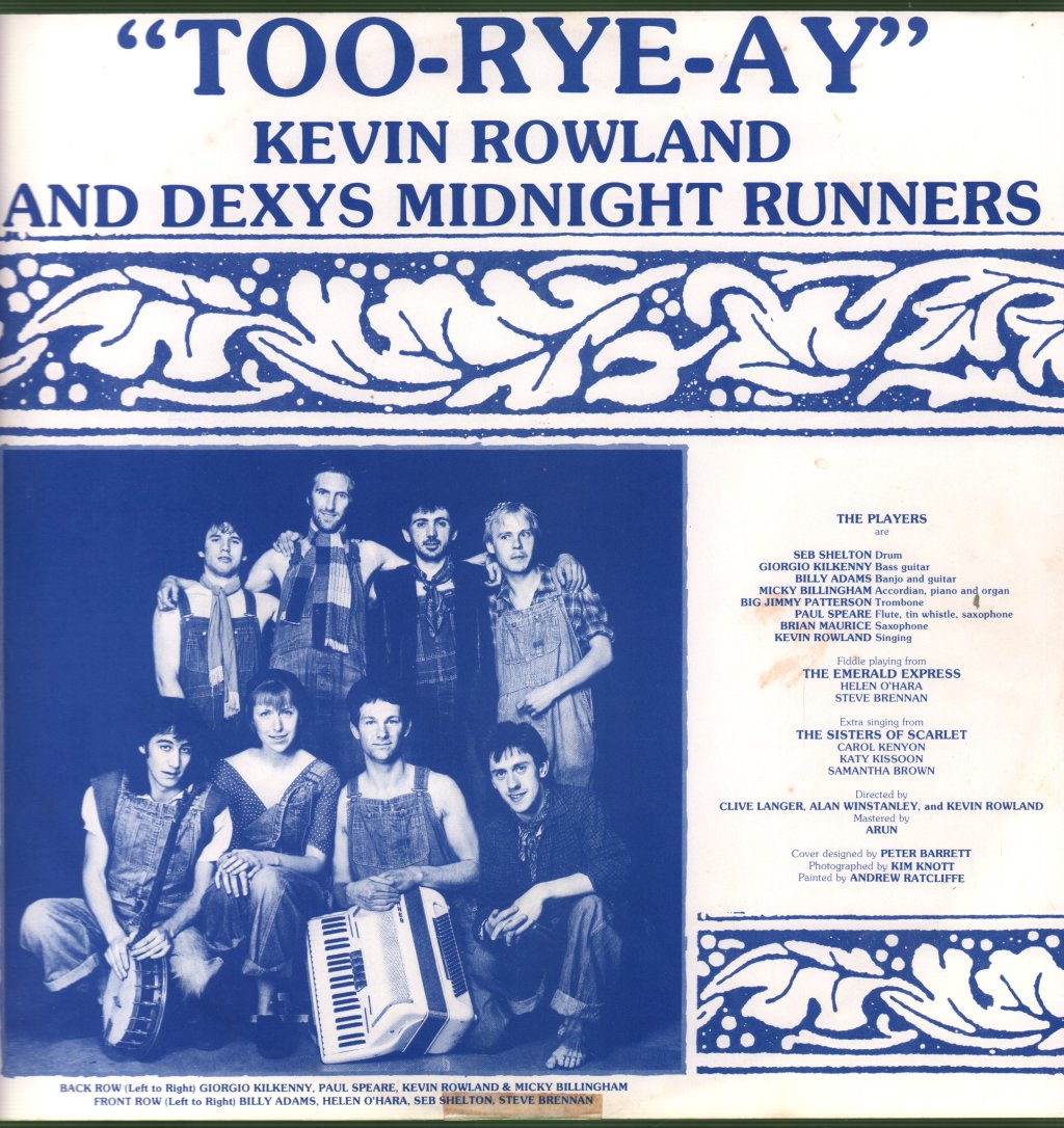 Dexys Midnight Runners - Too Rye Ay - Lp