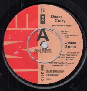 Jesse Green - Disco Crazy - 7 Inch