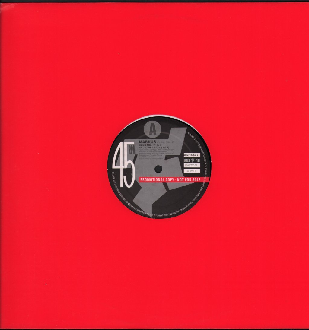 Markus - Ich Will Spaß '95 - 12 Inch