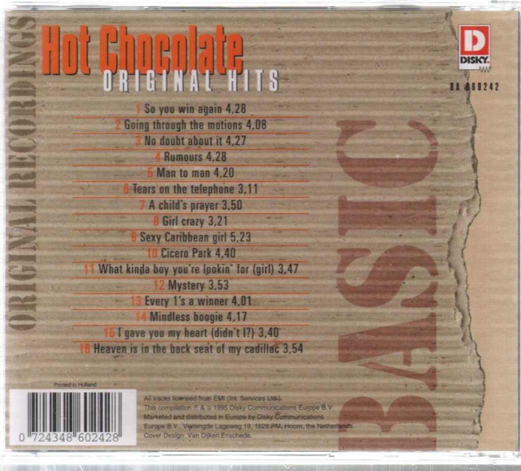 Hot Chocolate - Original Hits - Cd