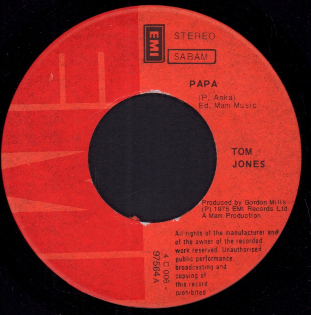 Tom Jones - Papa - 7 Inch