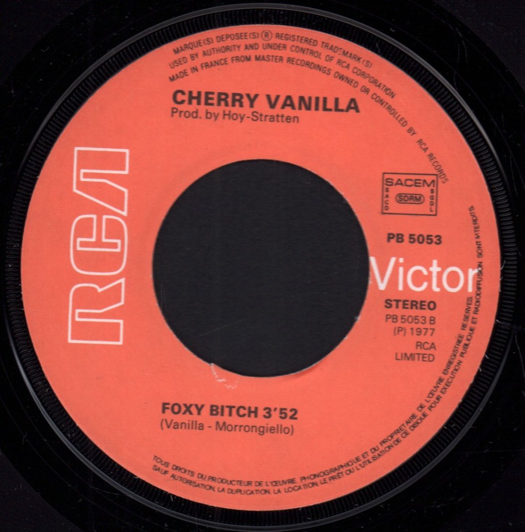 Cherry Vanilla - Punk - 7 Inch