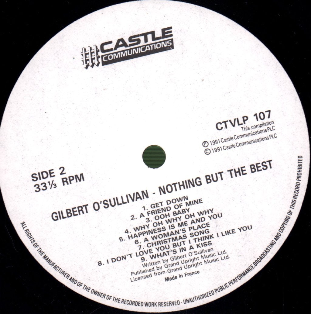 Gilbert O'Sullivan - Nothing But The Best - Lp