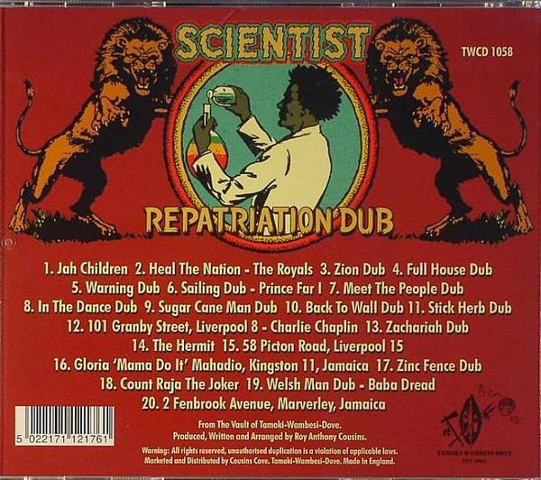 Scientist - Repatriation Dub - Cd