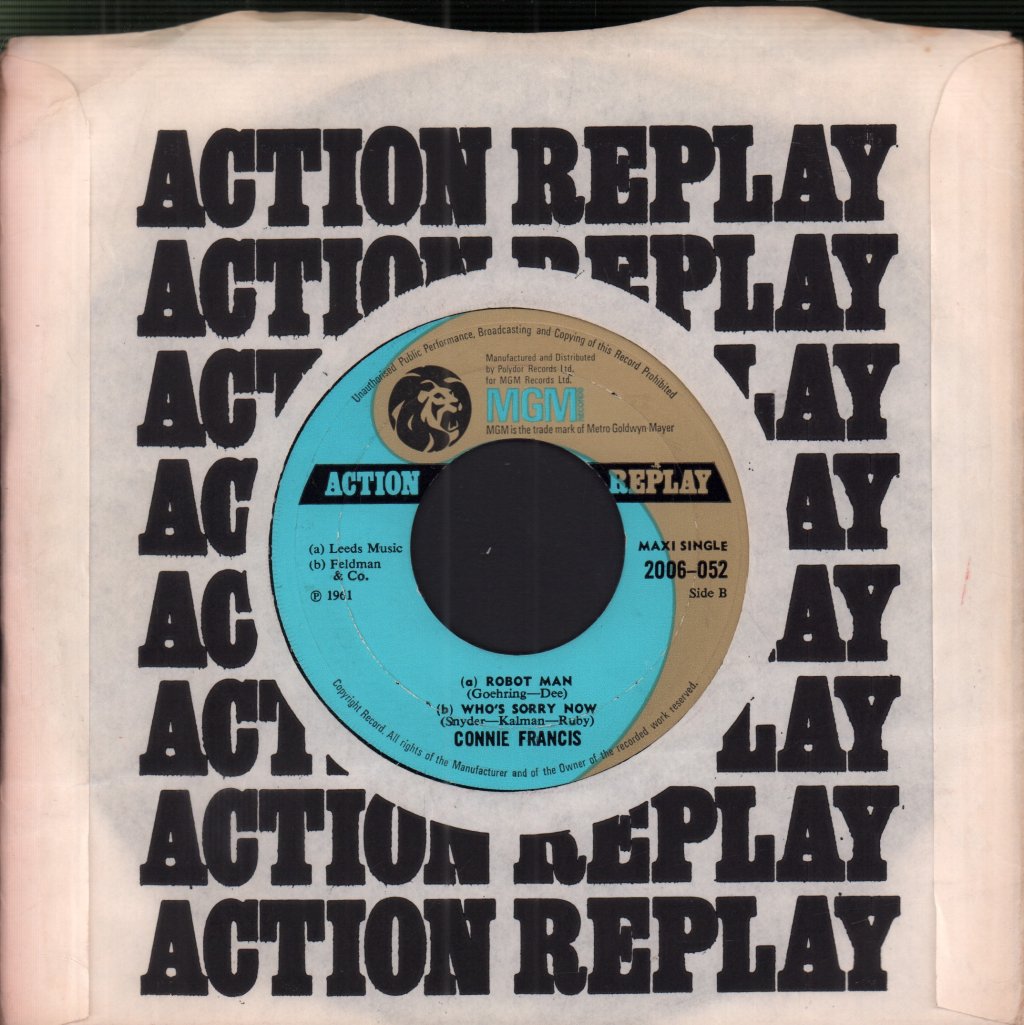 Connie Francis - Lipstick On Your Collar - 7 Inch