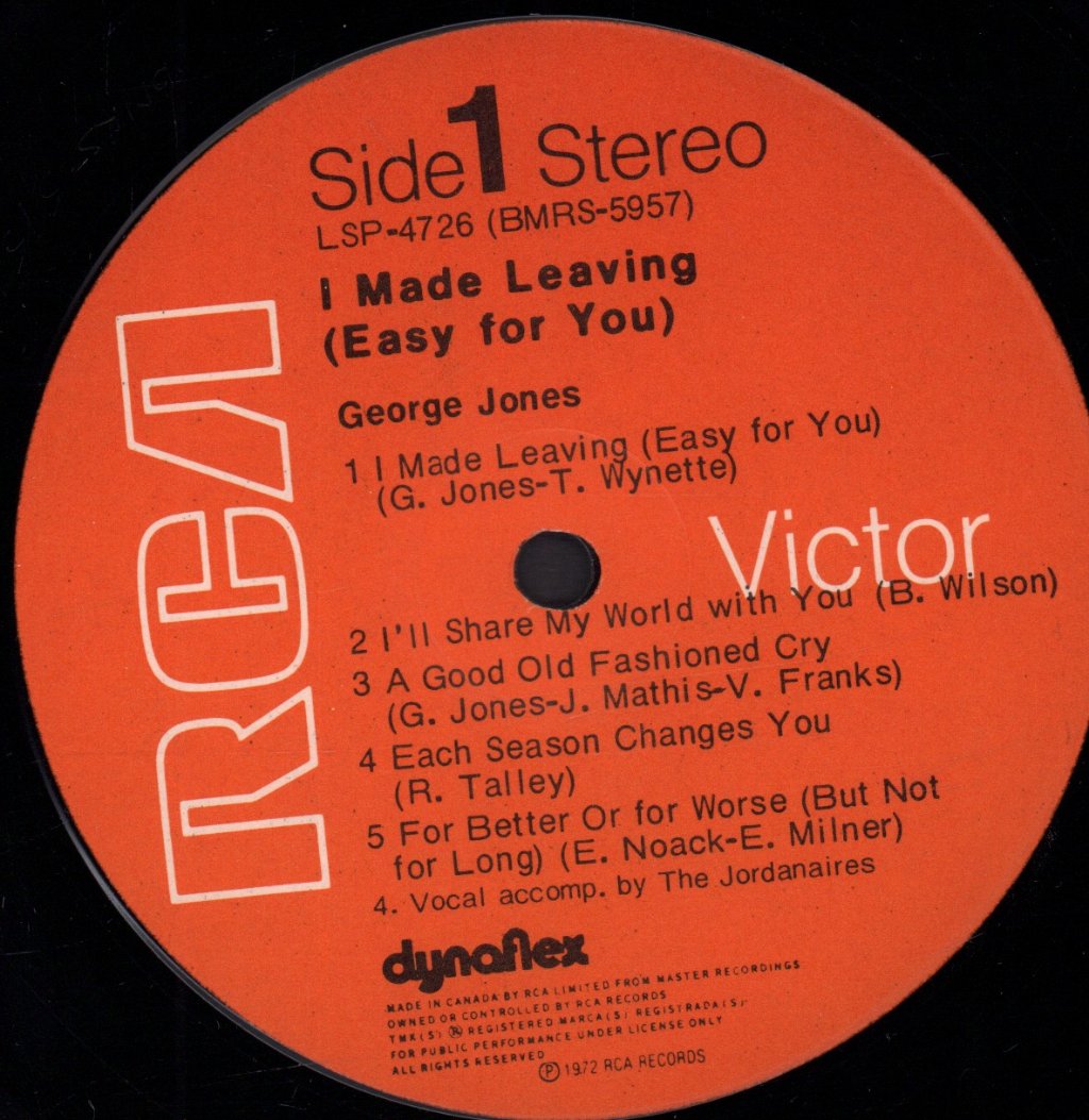 George Jones - I Made Leaving Easy For You - Lp