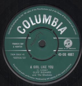 Cliff Richard And The Shadows - A Girl Like You - 7 Inch