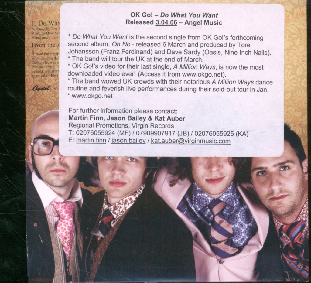 Ok Go - Do What You Want - Cd