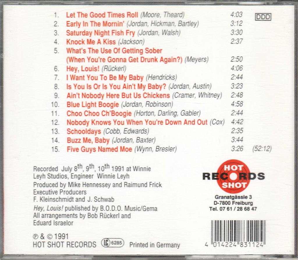 Jumping Jivers - A Salute To Louis Jordan - Cd