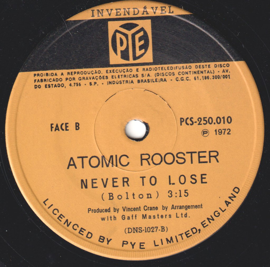 Atomic Rooster - Stand By Me - 7 Inch