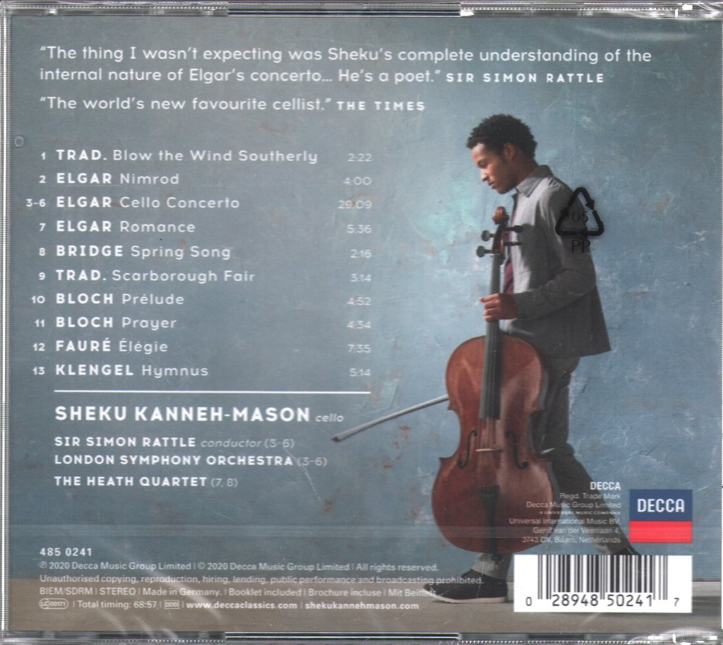 Sheku Kanneh-Mason - Sheku - Elgar - Cd