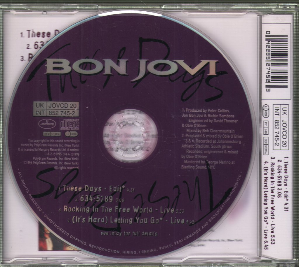 Bon Jovi - These Days - Cd