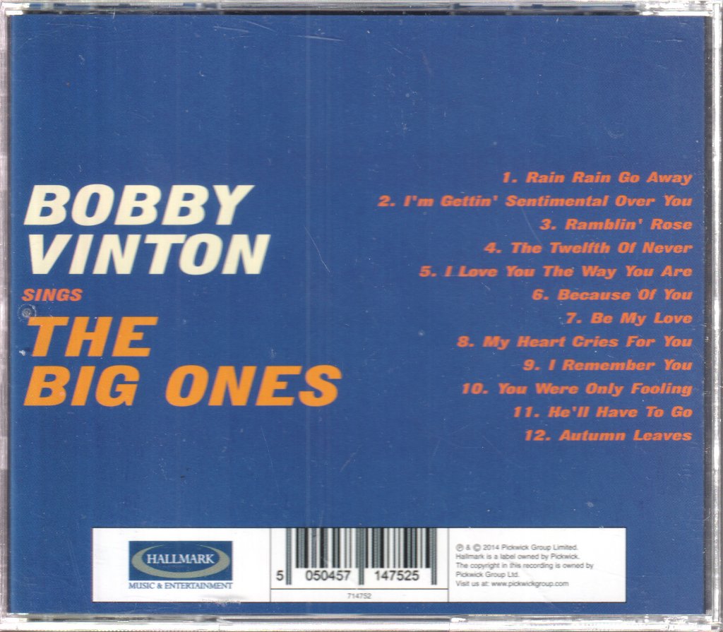 Bobby Vinton - Sings The Big Ones - Cd