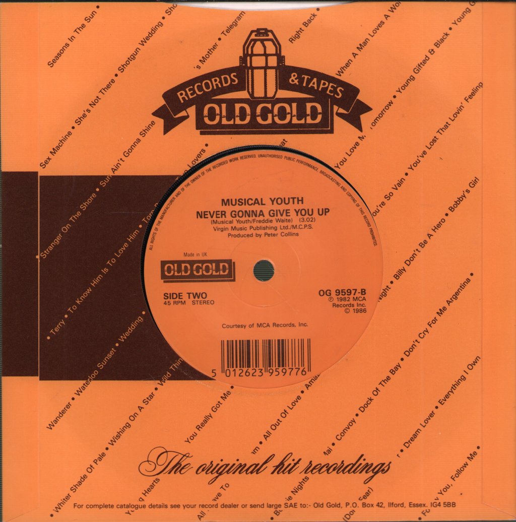 Musical Youth - Pass The Dutchie - 7 Inch
