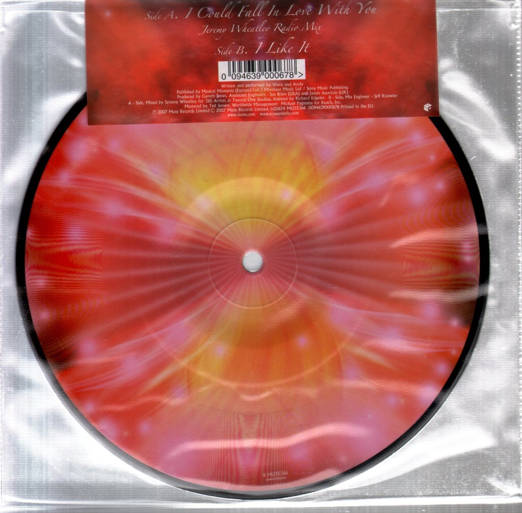 Erasure - I Could Fall In Love With You - 7 Inch