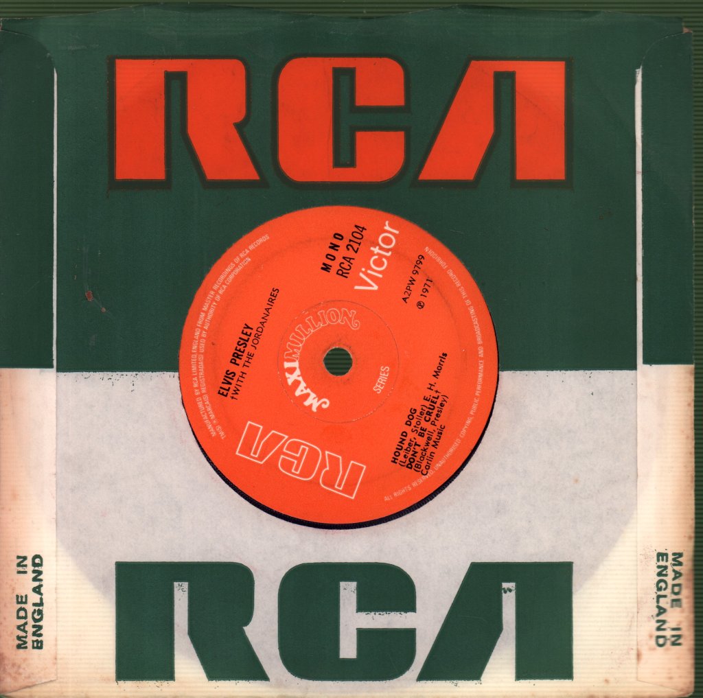Elvis Presley - Heartbreak Hotel - 7 Inch