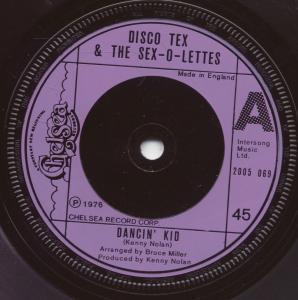Disco Tex And The Sex O Lettes - Dancin Kid - 7 Inch