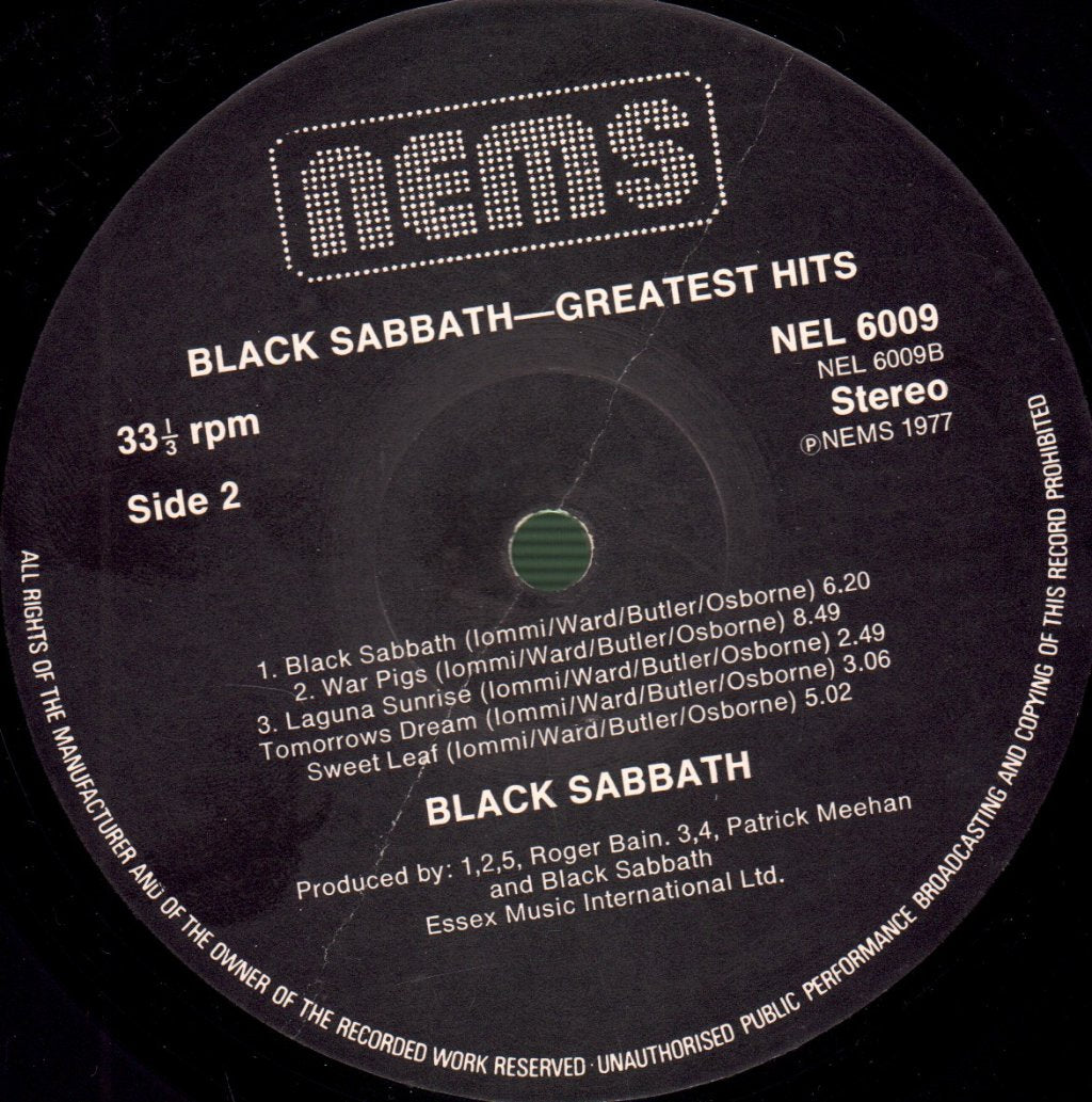 Black Sabbath - Greatest Hits - Lp