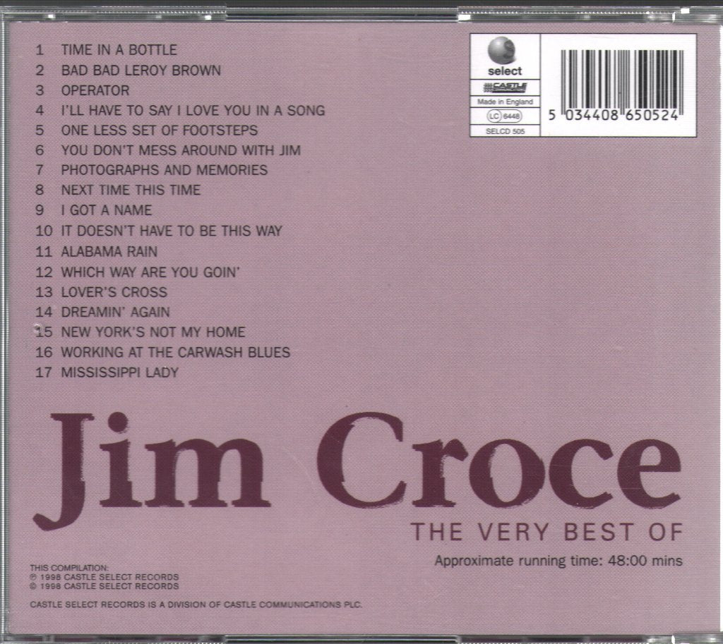 Jim Croce - Very Best Of - Cd