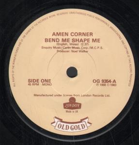 Amen Corner - Bend Me Shape Me - 7 Inch