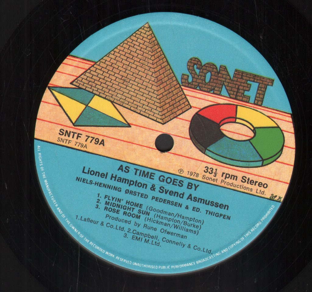 Lionel Hampton And Svend Asmussen - As Time Goes By - Lp