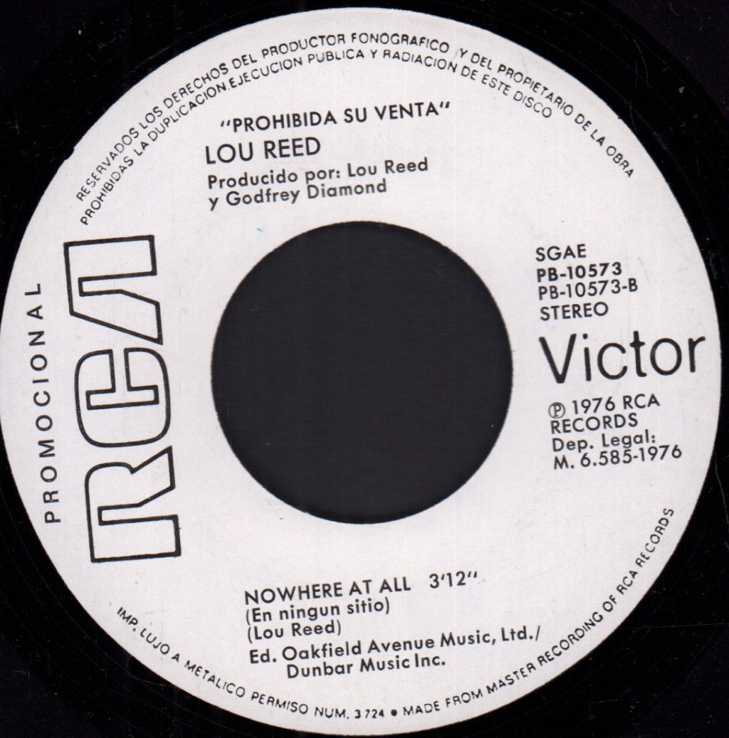 Lou Reed - Charley's Girl - 7 Inch