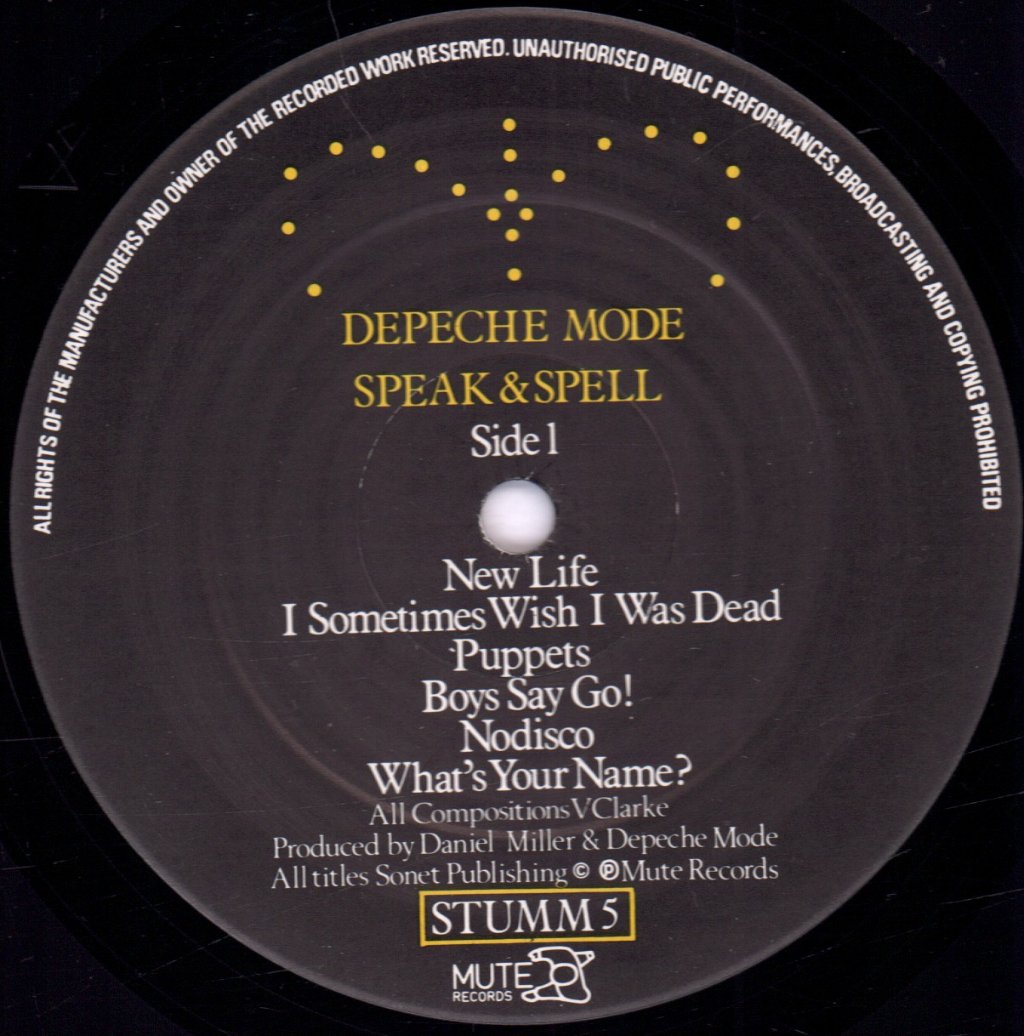 Depeche Mode - Speak And Spell - Lp