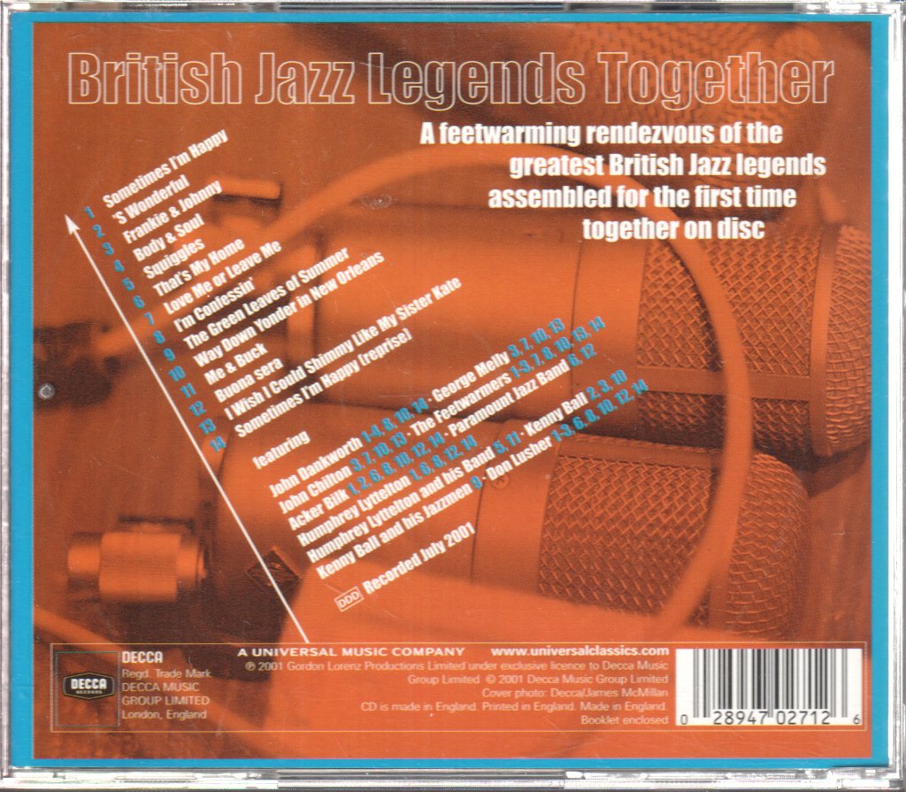 Various Artists - British Jazz Legends Together - Cd