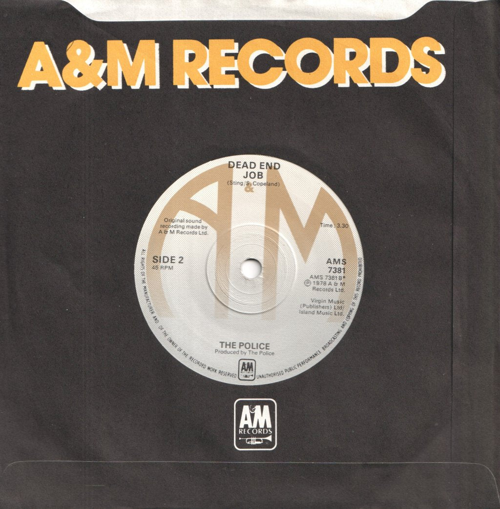 Police - Can't Stand Losing You - 7 Inch