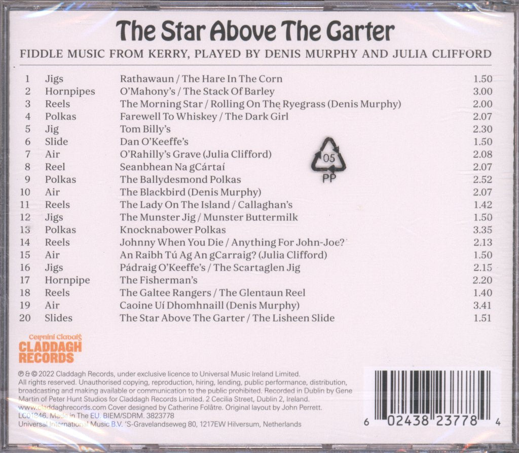 Denis Murphy, Julia Clifford - Star Above The Garter - Cd