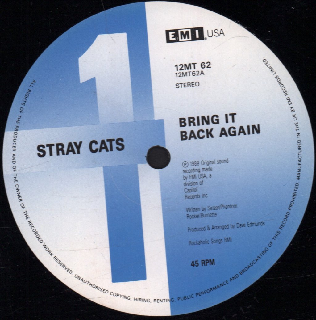 Stray Cats - Bring It Back Again - 12 Inch