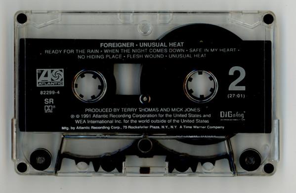 Foreigner - Unusual Heat - Cassette