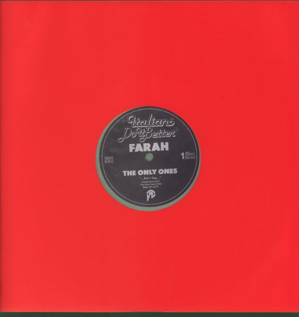 Farah - Only Ones - 12 Inch
