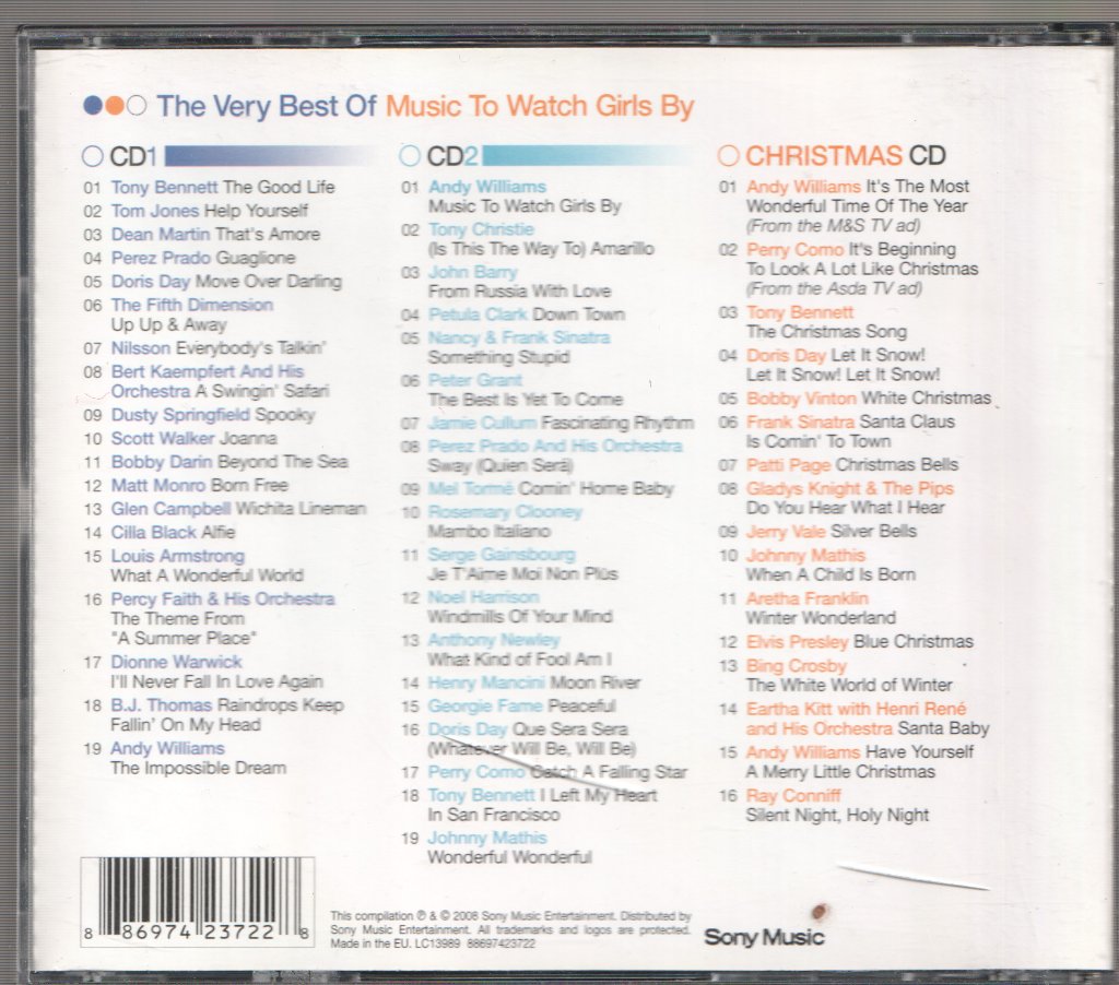 Various Artists - Very Best Of Music To Watch Girls By - Cd Set