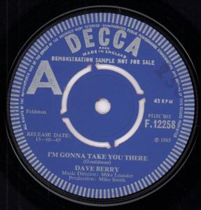Dave Berry - I'm Gonna Take You There - 7 Inch