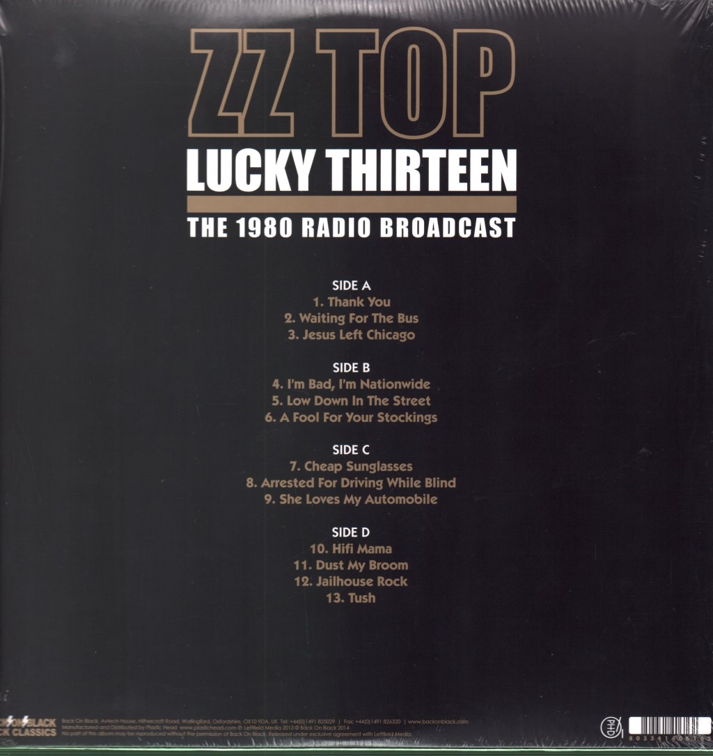 ZZ Top - Lucky Thirteen - The 1980 Radio Broadcast - Double Lp