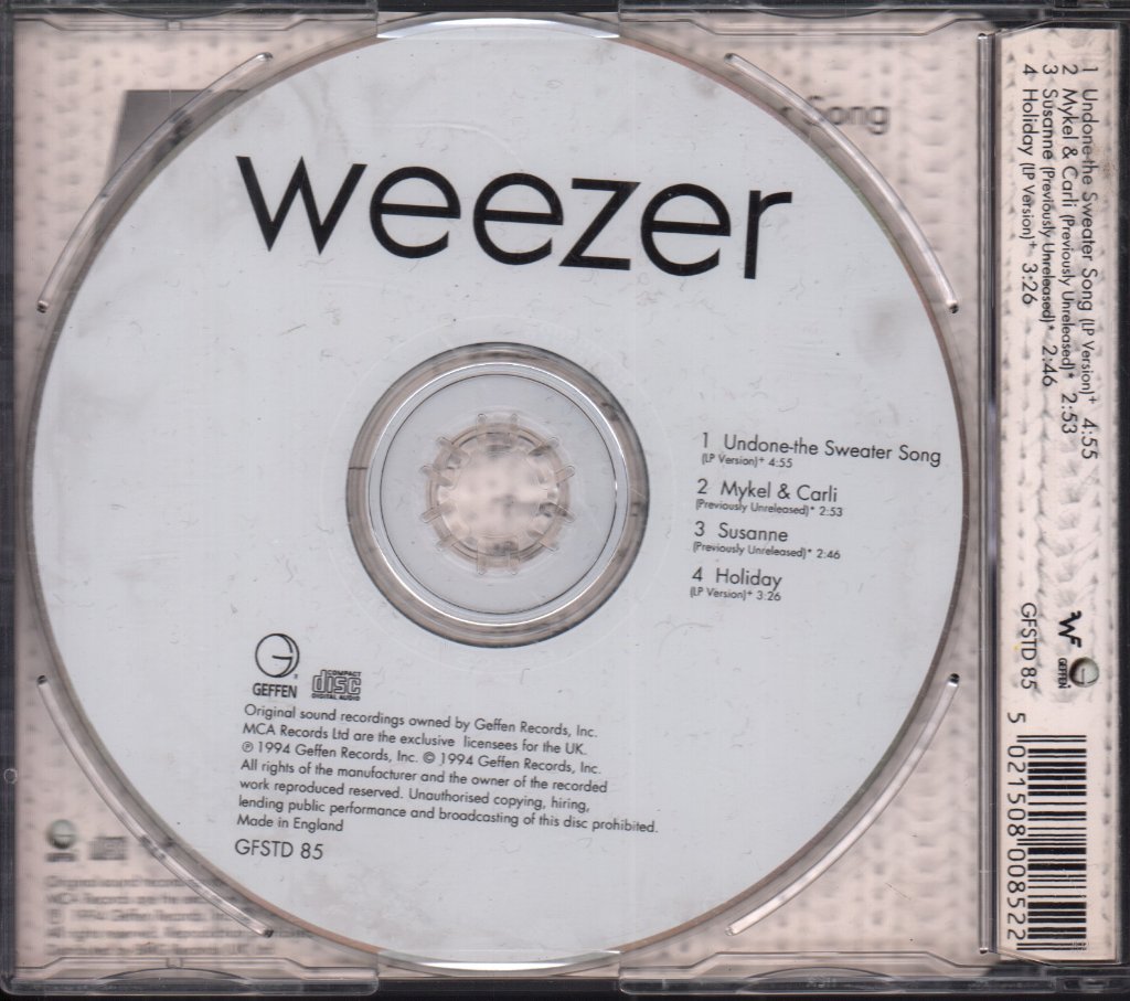 Weezer - Undone The Sweater Song - Cd
