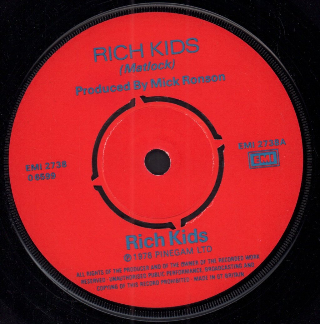 Rich Kids - Rich Kids - 7 Inch