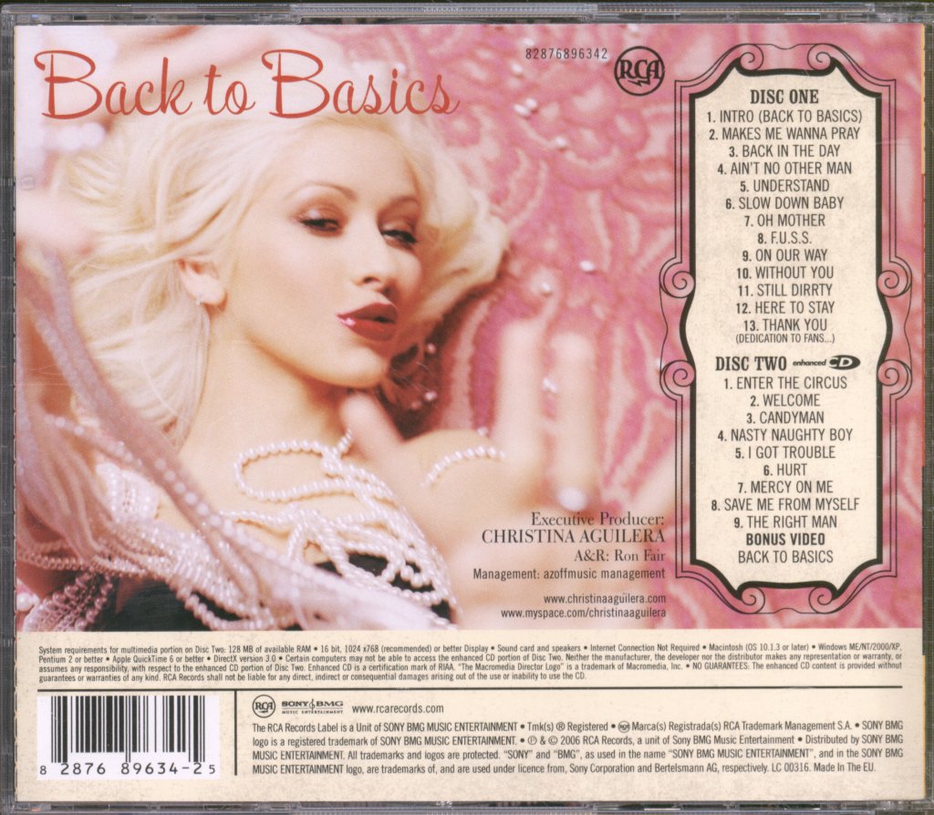 Christina Aguilera - Back To Basics - Cd