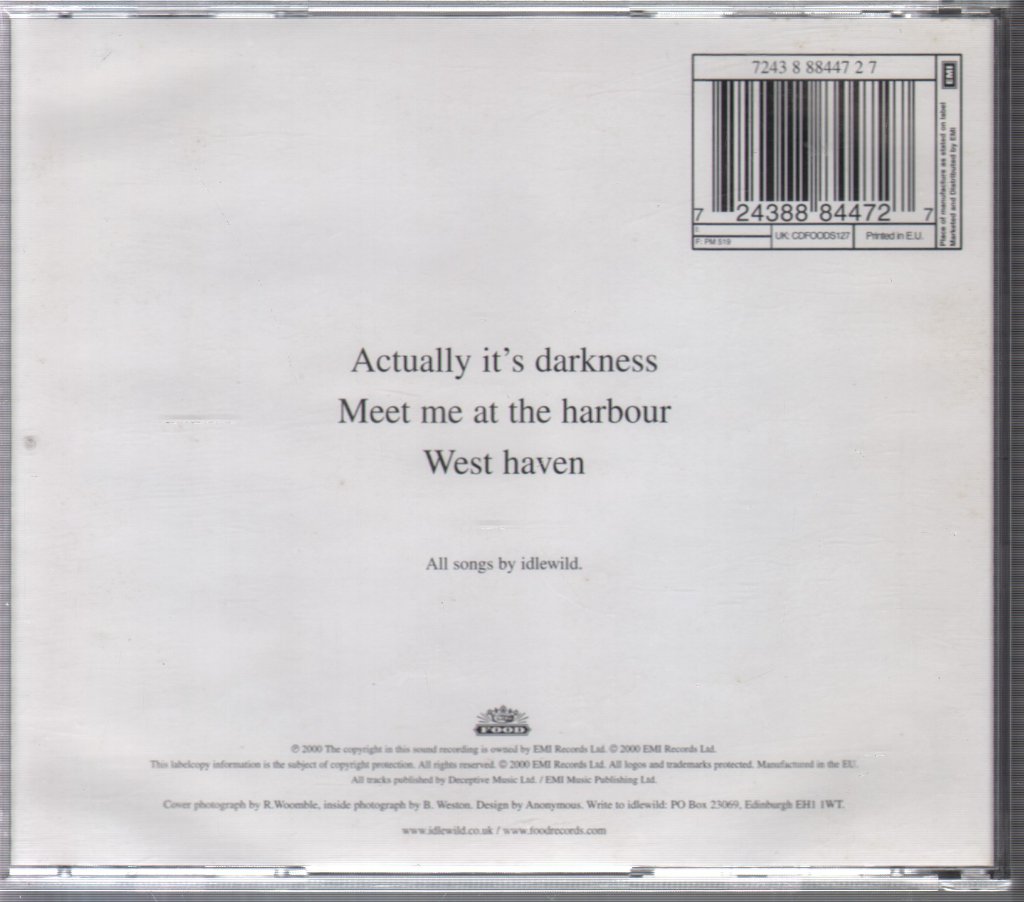 Idlewild - Actually It's Darkness - Cd