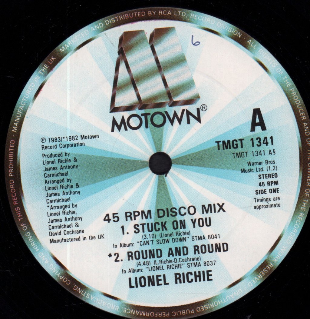 Lionel Richie - Stuck On You - 12 Inch