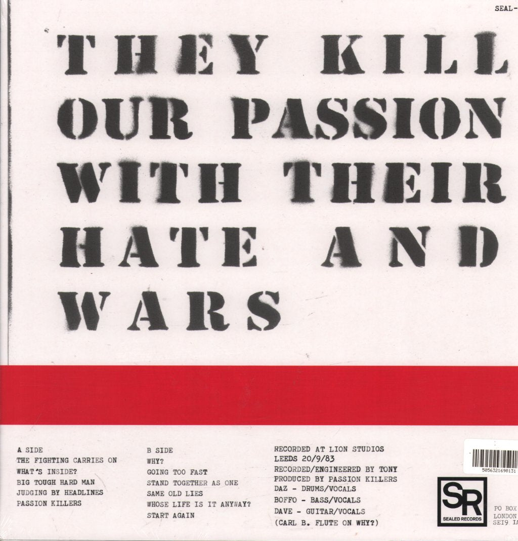 Passion Killers - They Kill Our Passion With Their Hate And Wars - Lp