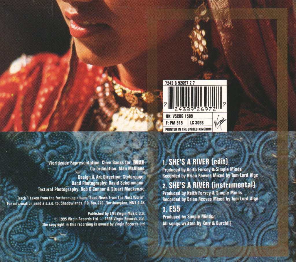 Simple Minds - She's A River - Cd