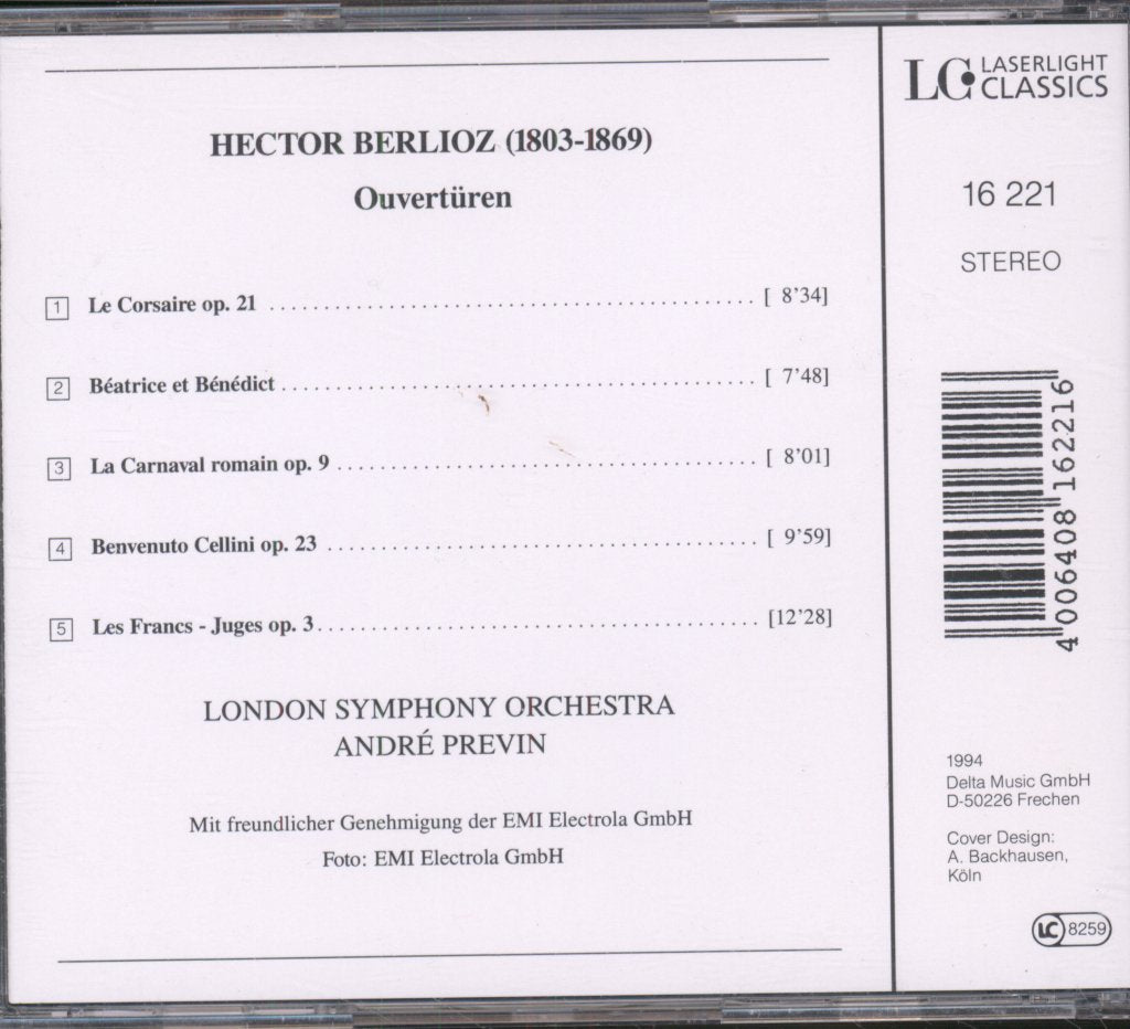 Andre Previn, London Symphony Orchestra - Berlioz - Overtüren - Cd